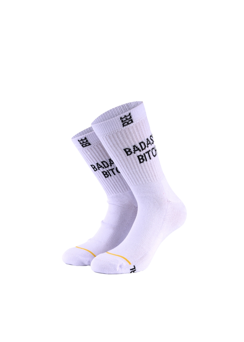 Bee Unusual ''Badass Bitch'' Κάλτσες AS-252932 - White