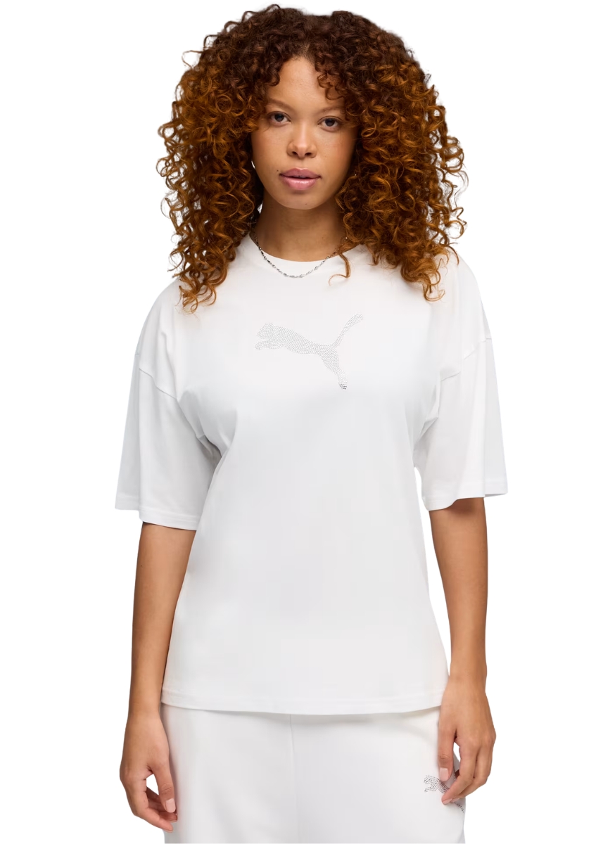 PUMA Ess Graphics Badazzied T-Shirt 634566 02 - White