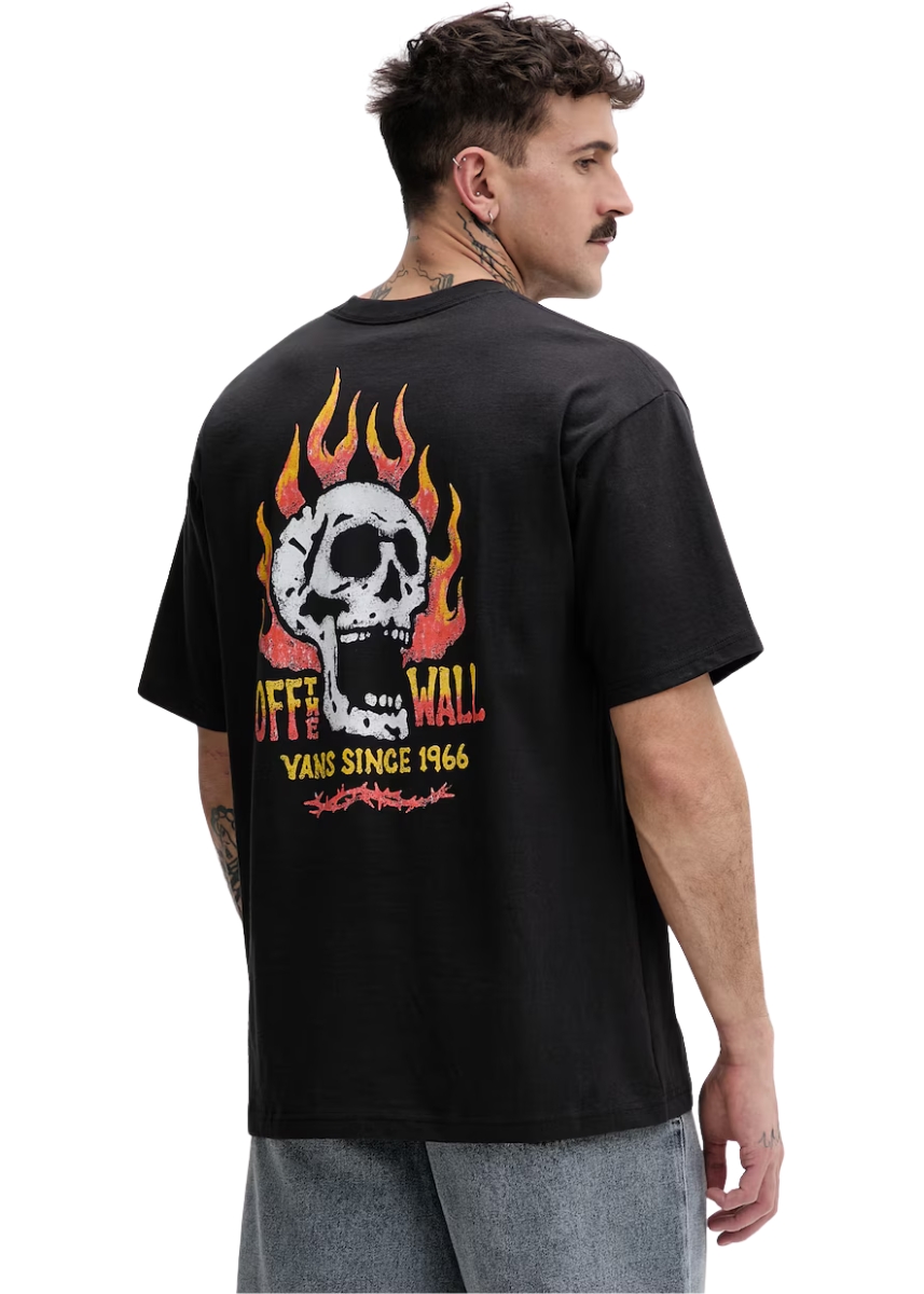 Vans Off The Wall Fever T-Shirt VN000VW0BLK1 – Black