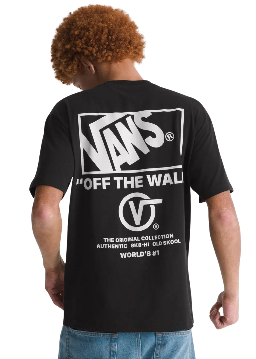 Vans Stacked Hi T-Shirt VN000PEWY281 – Black / White