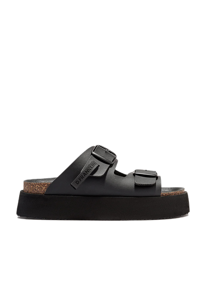 D.Franklin Vibe Sandals Buckle Platform DFSH414004 – Black