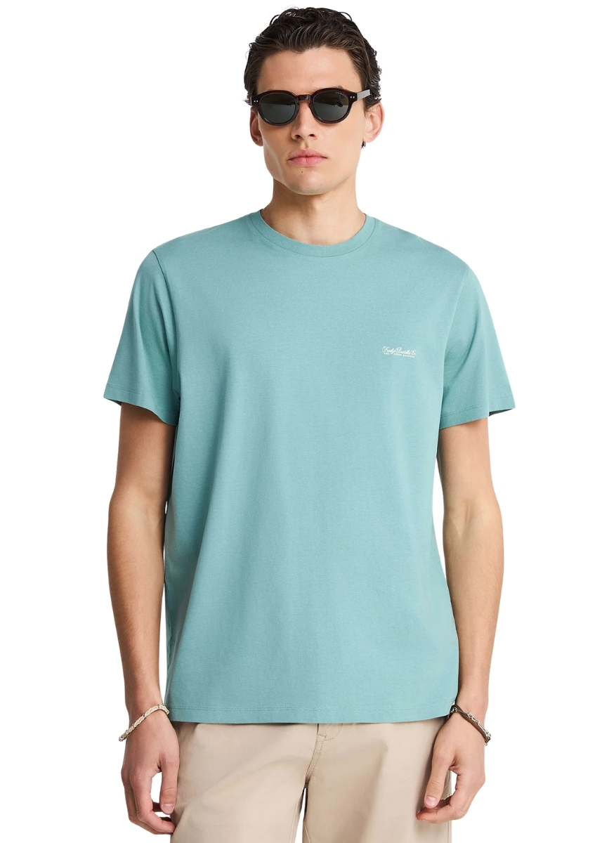 Funky Buddha T-Shirt FBM013-001-04 – Mineral Blue