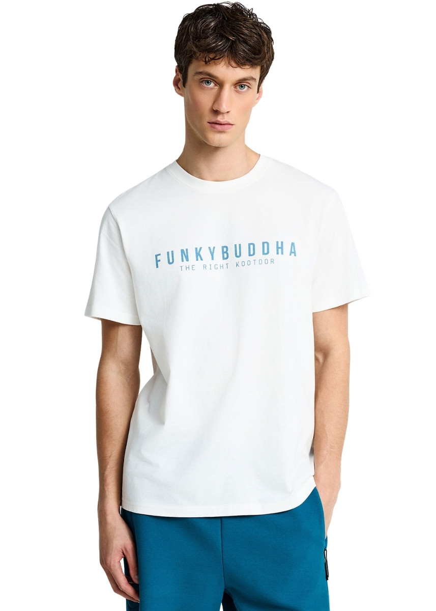 Funky Buddha T-Shirt FBM013-011-04 – Off White