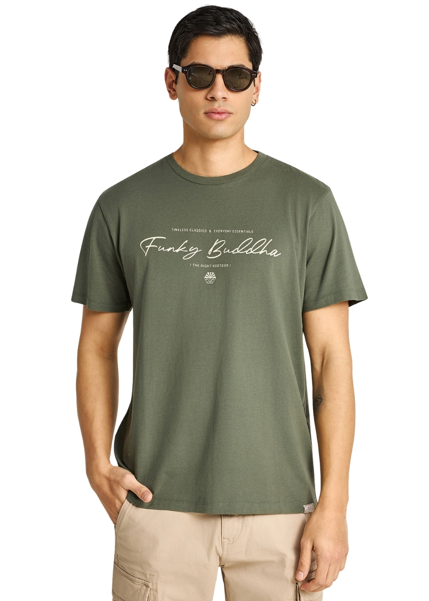 Funky Buddha T-Shirt FBM013-022-04 – Deep Forest