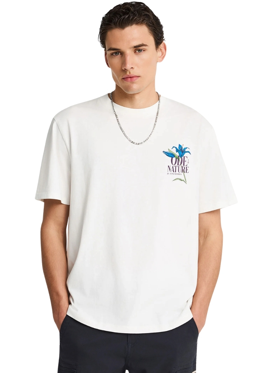 Funky Buddha T-Shirt FBM013-078-04 – Off White