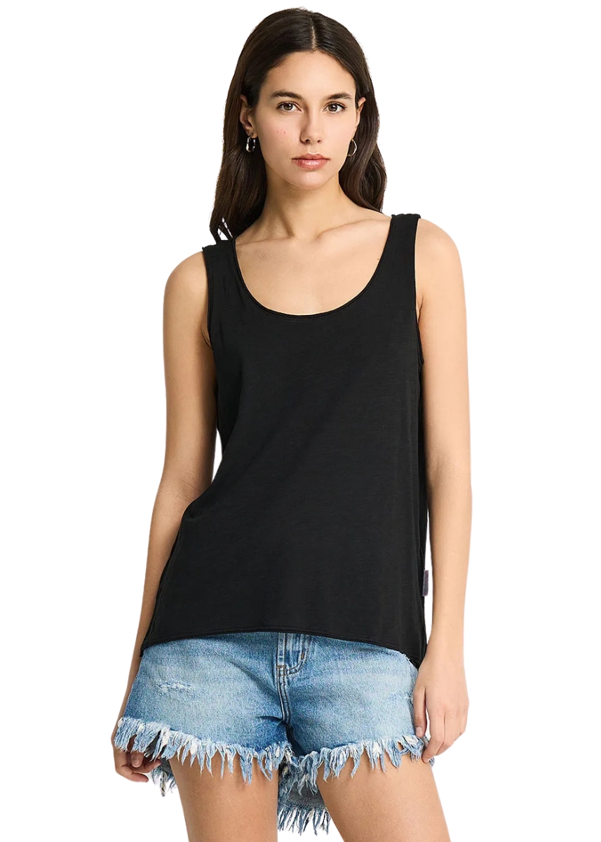 Funky Buddha Αμάνικη Μπλούζα FBL013-108-04 – Black