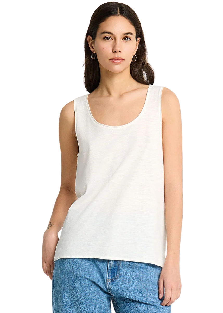 Funky Buddha Αμάνικη Μπλούζα FBL013-108-04 – Off White