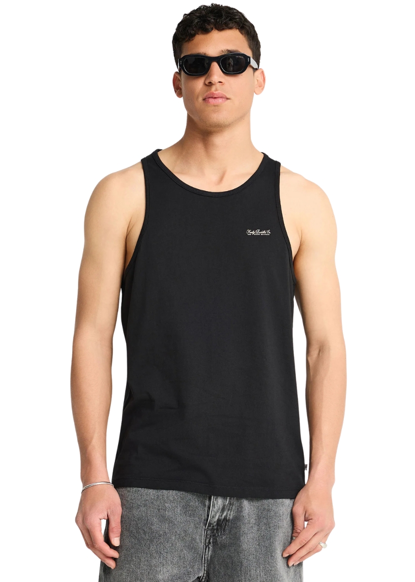 Funky Buddha Αμάνικη Μπλούζα FBM013-003-04 – Black