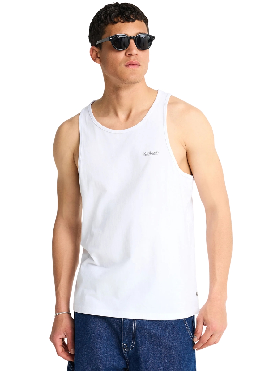 Funky Buddha Αμάνικη Μπλούζα FBM013-003-04 – White