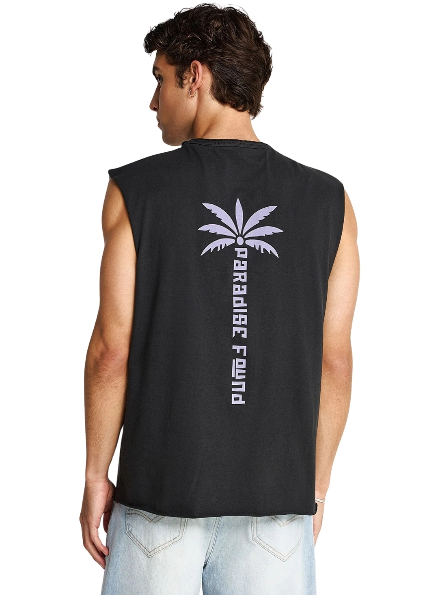 Funky Buddha Αμάνικη Μπλούζα FBM013-096-04 – Anthracite