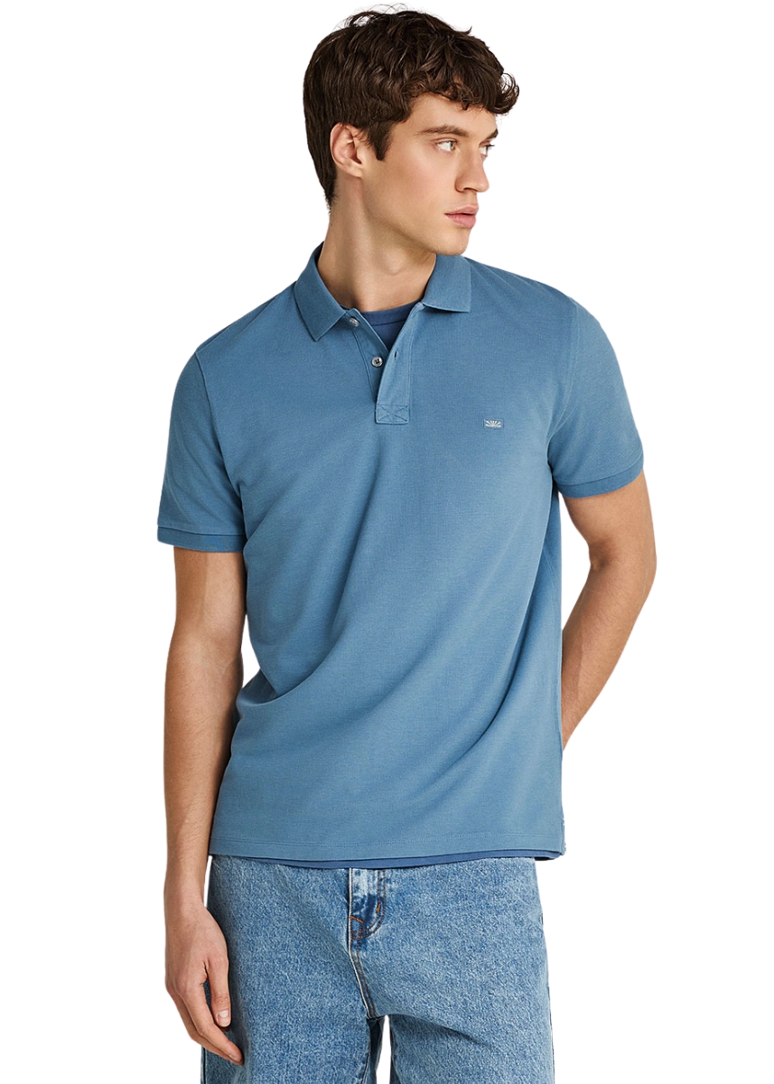 Funky Buddha Μπλούζα Polo FBM013-001-11 – Blue Heaven