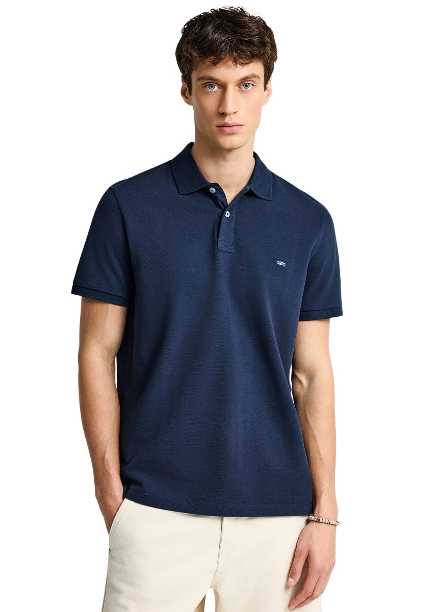 Funky Buddha Μπλούζα Polo FBM013-001-11 – Navy