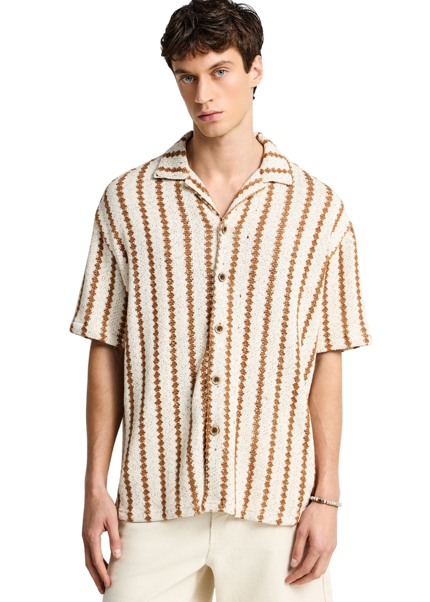 Funky Buddha Πουκάμισο FBM013-022-05 – Cloud Cream