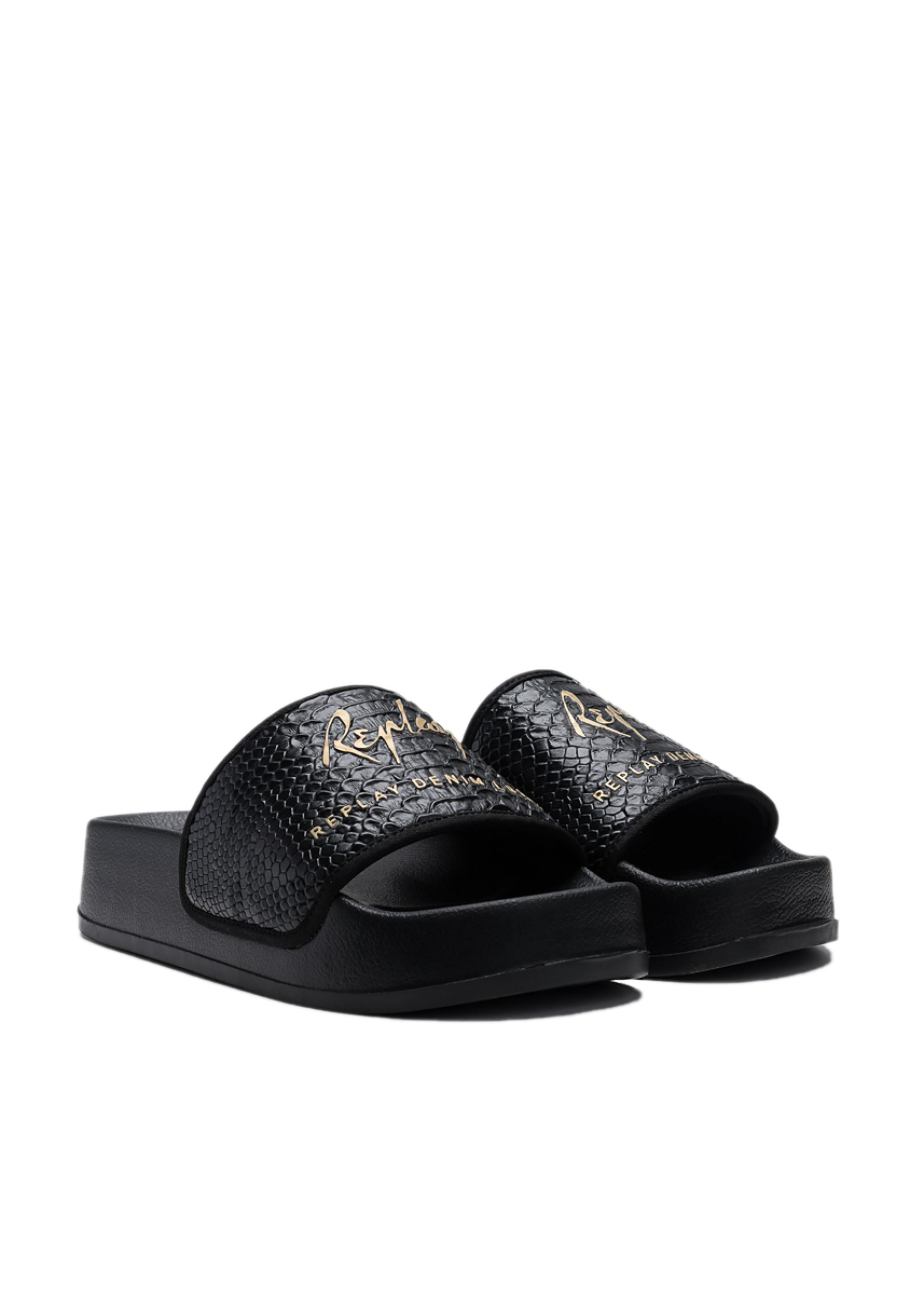 Replay New Lotty Wild Slides GWF1H.000.C0036S.0003 – Black