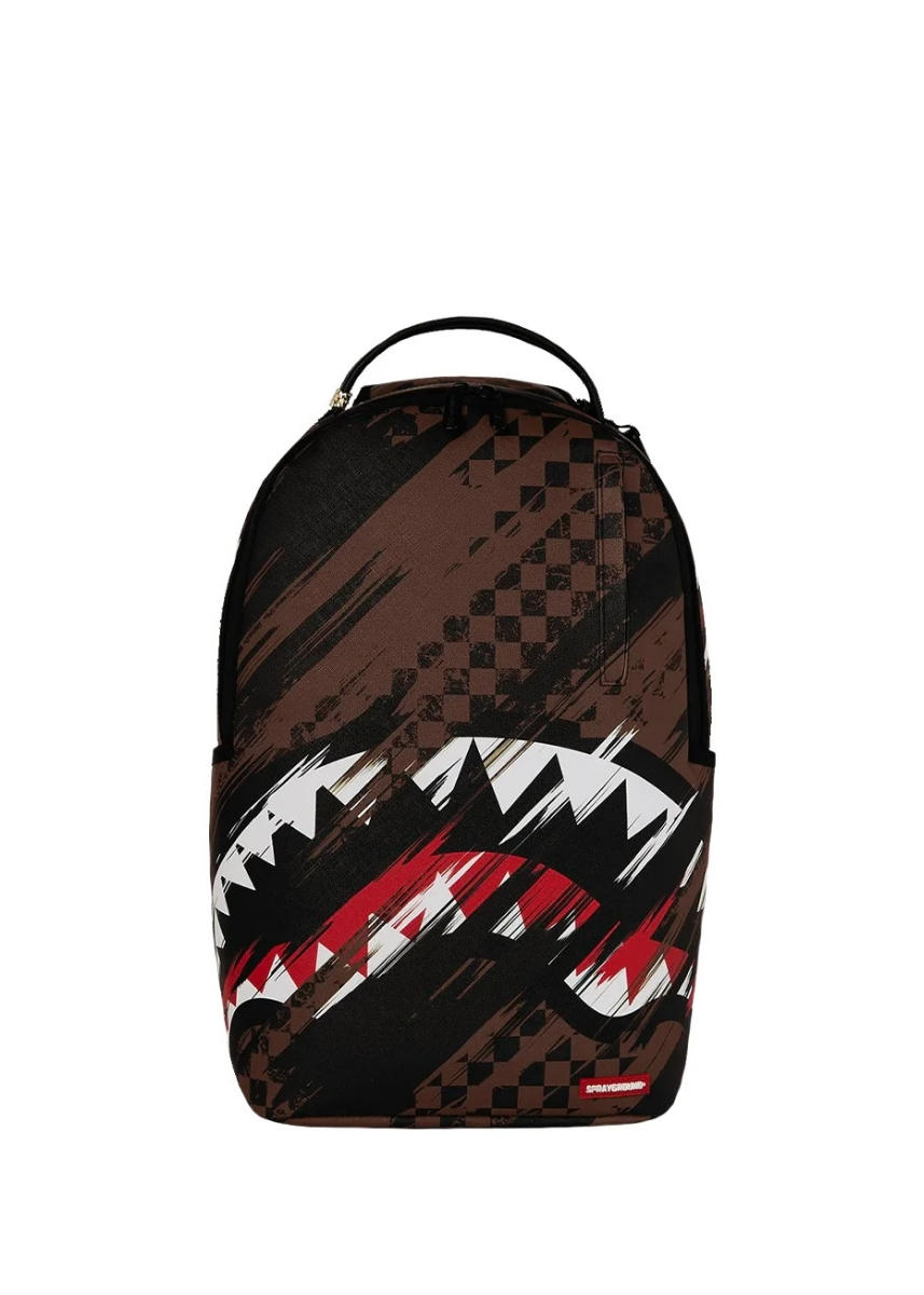 Sprayground® Smeared Grunge Dlxsv Backpack B8556 - Brown